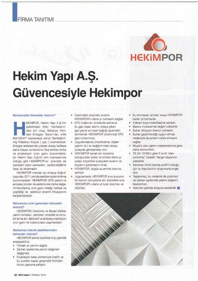 EPS Haber Magazine