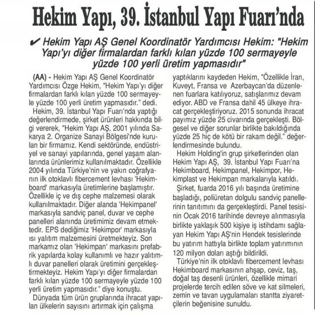 Son Saat Newspaper