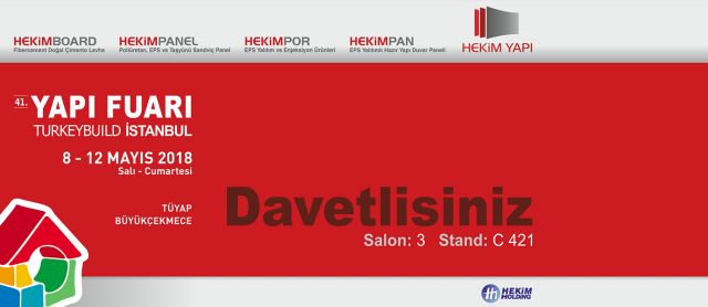 We are Taking Part in the 41st Istanbul Structure Fair
