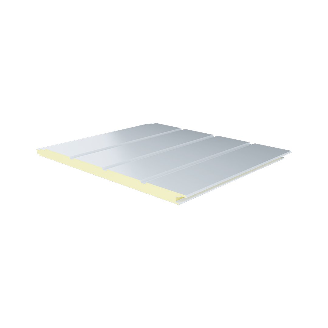 5 Ribs Fluted Metal Sheet PIR Panel