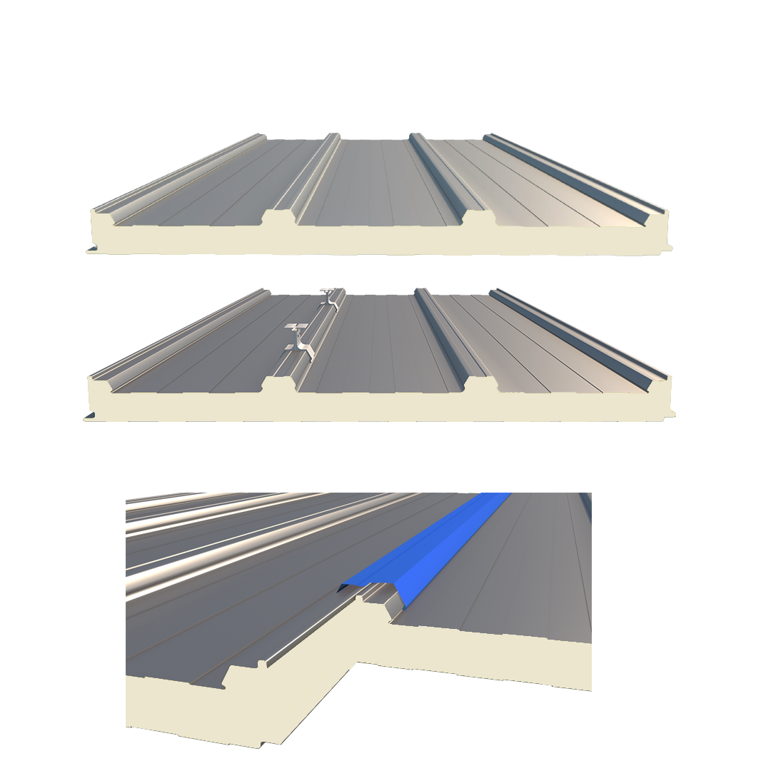 4 Ribbed Solar Cap Sheet-Polyurethane-Sheet Panel